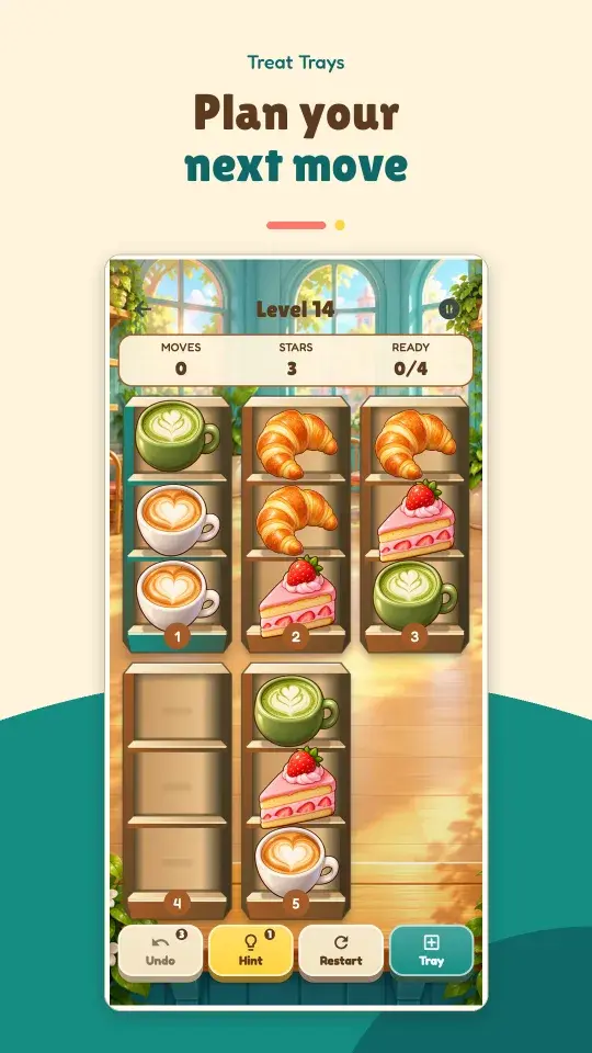 Treat Trays screenshot: Plan your next move