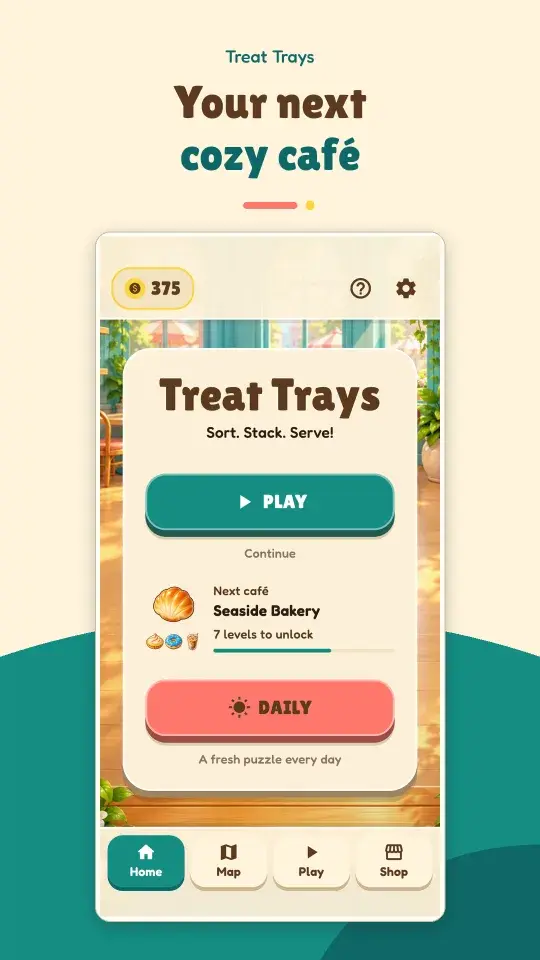 Treat Trays screenshot: Your next cozy café