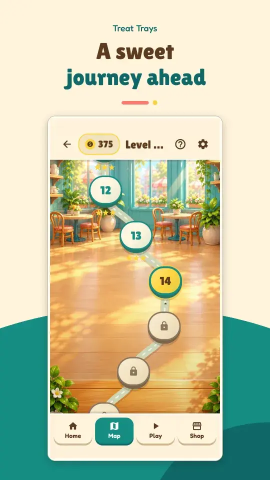 Treat Trays screenshot: A sweet journey ahead